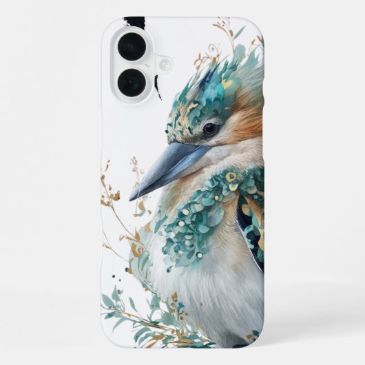 鳥 – "羽毛の囁き" iPhoneケース (裏面)