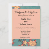 鳥 花 浮世絵 日本美術 招待状 (正面)