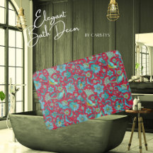 鳥、花、青、赤