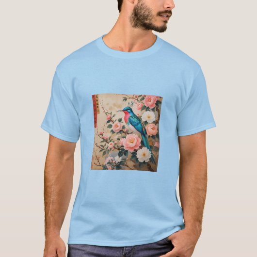 鳥🕊️花🌹 Tシャツ (正面)