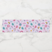 鳥、蜂、蝶のフローラ ペットボトルラベル (シングルラベル)