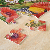 鳥、蝶および蜂のパズル ジグソーパズル (側面)