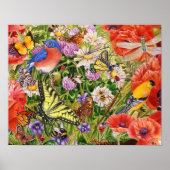 鳥、蝶と蜂 ポスター (正面)