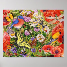 鳥、蝶と蜂 ポスター