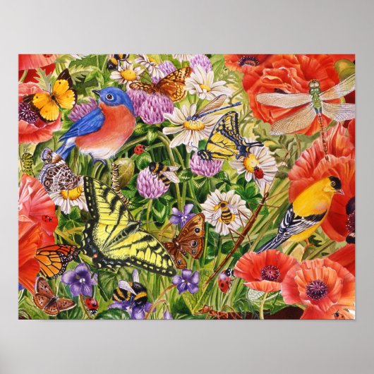 鳥、蝶と蜂 ポスター (正面)