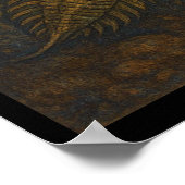 鳥、蝶、古代の海生活 ポスター (角)