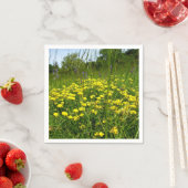 鳥 – 足トレフォイル紙ナプキンス スタンダードカクテルナプキン (インサイチュ)