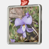 鳥 – 足バイオレットとブレット メタルオーナメント (左)