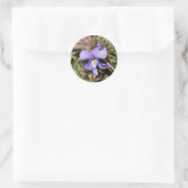 鳥 – 足バイオレットとブレット ラウンドシール (バッグ)