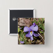 鳥 – 足バイオレットとブレット 缶バッジ (正面&裏面)