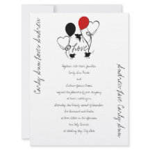 鳥、風船およびハート結婚ズ