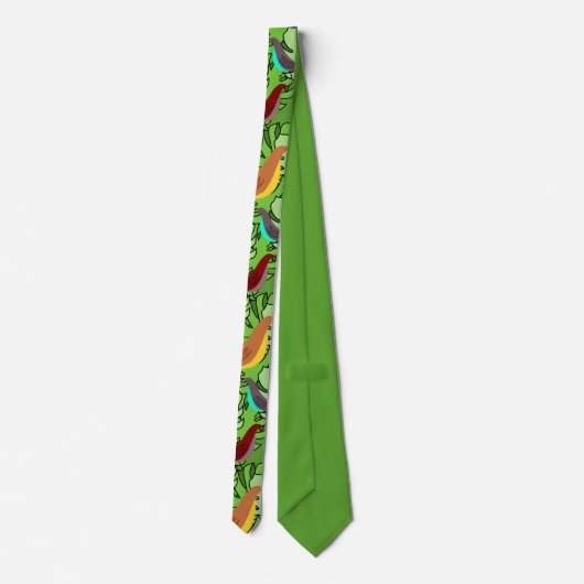 鳥、鳥、鳥 ネクタイ (裏面)