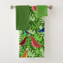 鳥、鳥、鳥 バスタオルセット