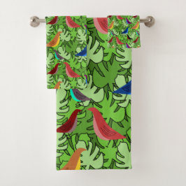 鳥、鳥、鳥 バスタオルセット