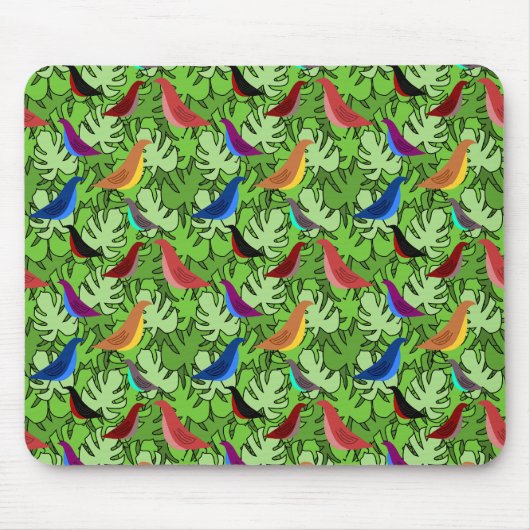 鳥、鳥、鳥 マウスパッド (正面)