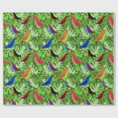鳥、鳥、鳥 ラッピングペーパー (フラット)