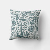 鳥、鹿、フローラ クッション (裏面)