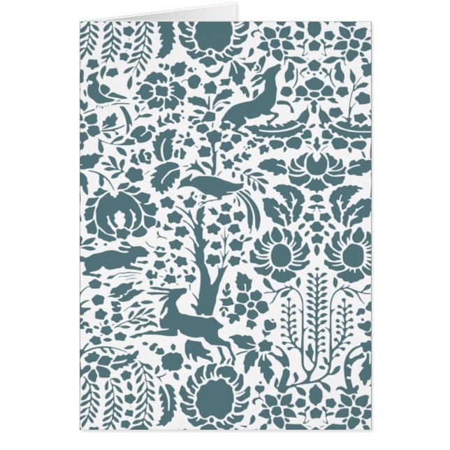 鳥、鹿、木のフォークパターン (正面)