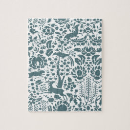 鳥、鹿、木のフォークパターン ジグソーパズル