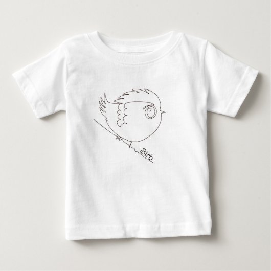 鳥(Birb) ベビーTシャツ (正面)