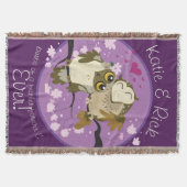 鳥Loveが永遠に羽の巣を作る スローブランケット (正面)