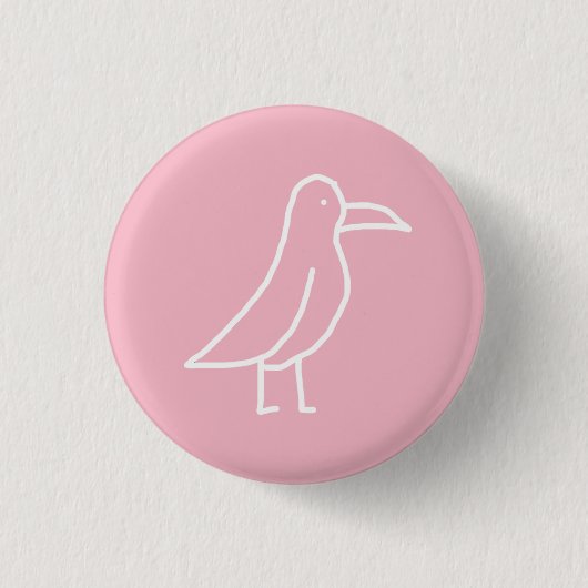 鳥Pin 缶バッジ (正面)