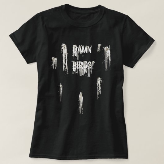 鳥Poo Tシャツ (デザイン正面)