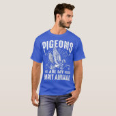 鳩おもしろいは私の霊獣の賜物だ男性へ Tシャツ (正面フル)