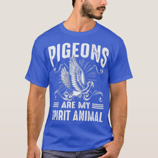 鳩おもしろいは私の霊獣の賜物だ男性へ Tシャツ