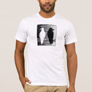 鳩およびワタリガラスのワイシャツ Tシャツ