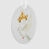 鳩および王冠 オーナメント (正面)