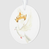 鳩および王冠 オーナメント (正面)