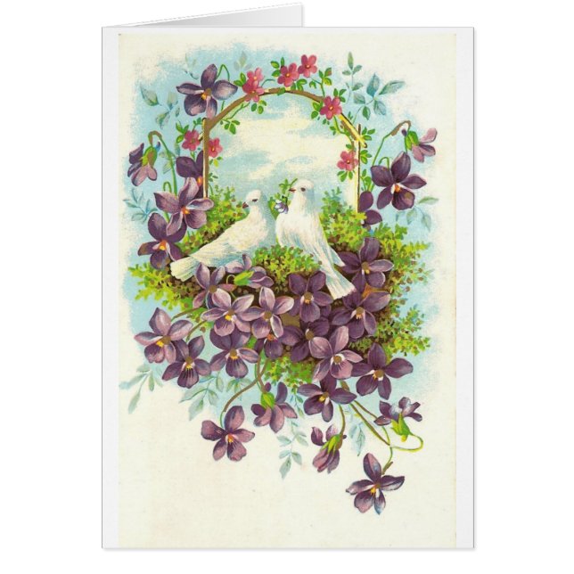 鳩および花 (正面)