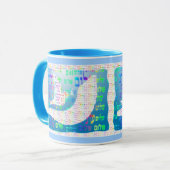 鳩およびShofarのマグ マグカップ (正面左)