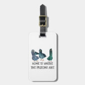 鳩がいる場所こそ我が家 ラゲッジタグ (正面縦)