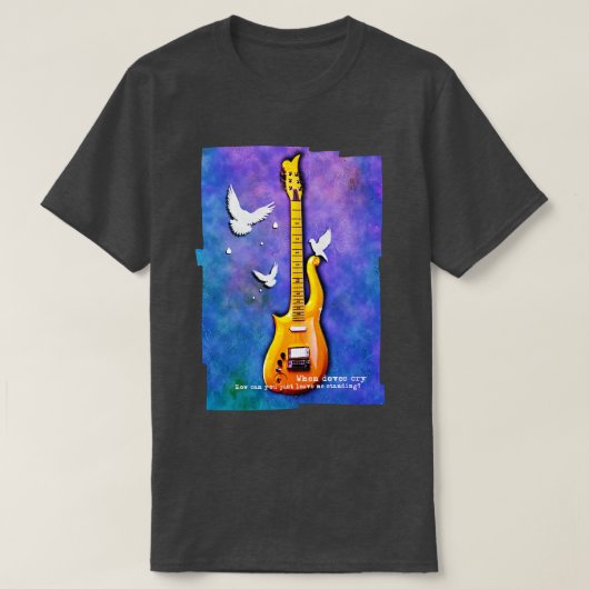 鳩が音楽を叫ぶ時 Tシャツ (デザイン正面)