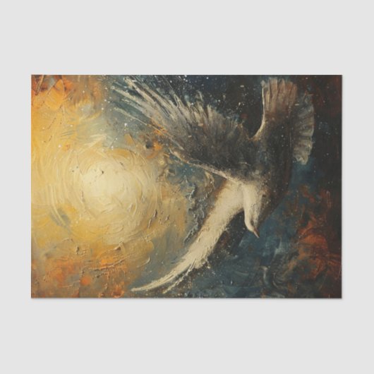 鳩が飛ぶ3 薄葉紙 (正面)