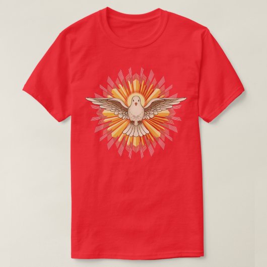 鳩としての聖霊 Tシャツ (デザイン正面)