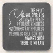 鳩との精神の黒板の一見のフルーツ コースター (正面)