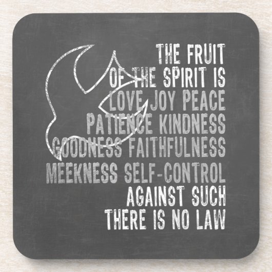 鳩との精神の黒板の一見のフルーツ コースター (正面)