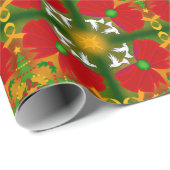 鳩とクリスマスの弓 ラッピングペーパー (ロールコーナー)