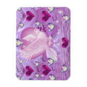 鳩とハート マグネット (縦)