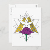 鳩とバラ ポストカード (正面/裏面)