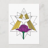 鳩とバラ ポストカード (正面)