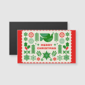 鳩とホーリーのクリスマス デザイン (正面/裏面)