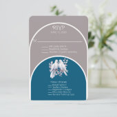 鳩とリングや輪ライトグレーと海ブルーアーチ (スタンド正面)