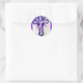 鳩と十字架 ラウンドシール (バッグ)