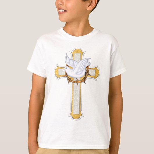 鳩と十字架 Tシャツ (正面)