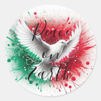 鳩と地球の平和 ラウンドシール