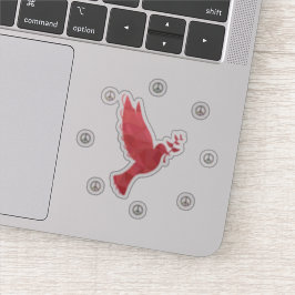 鳩と平和のサイン シール